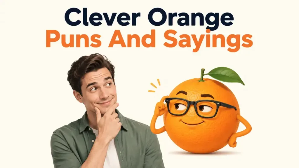 Clever Orange Puns And Sayings