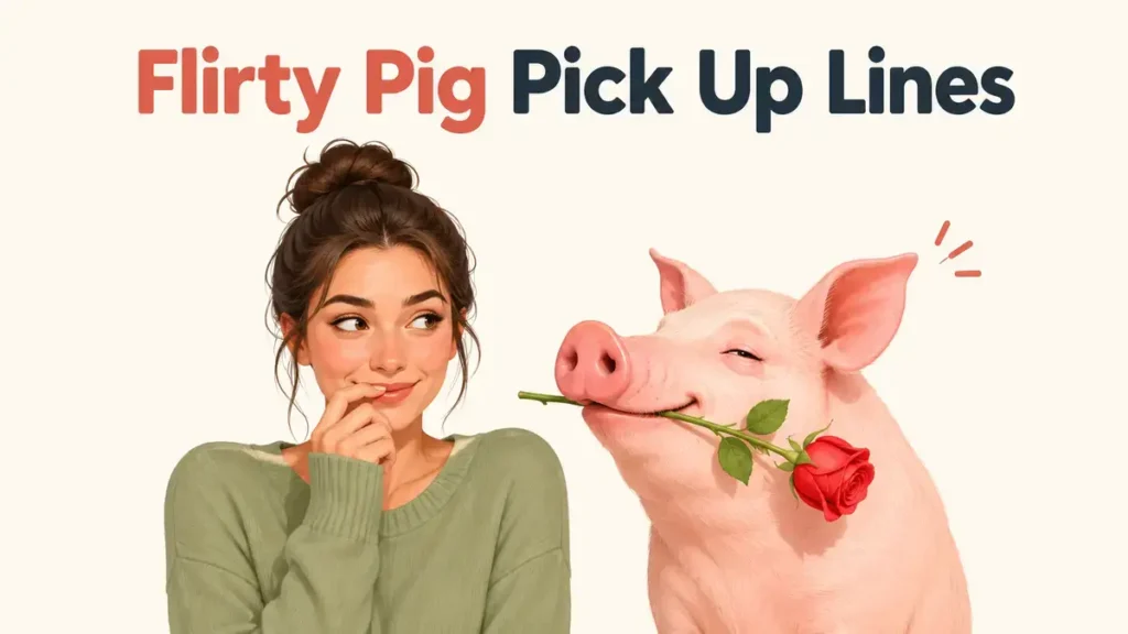 Flirty Pig Pick Up Lines