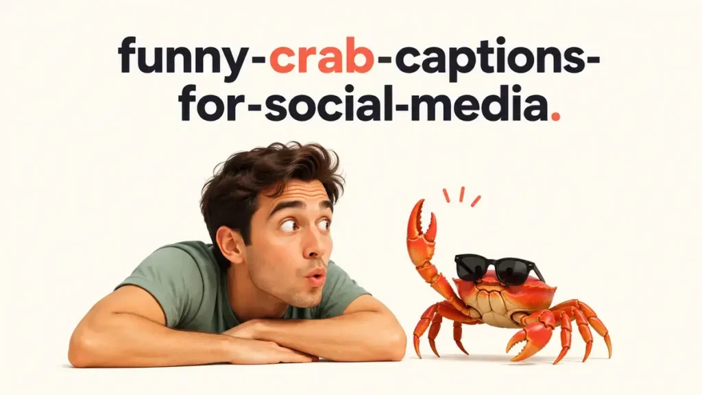 Funny Crab Captions For Social Media