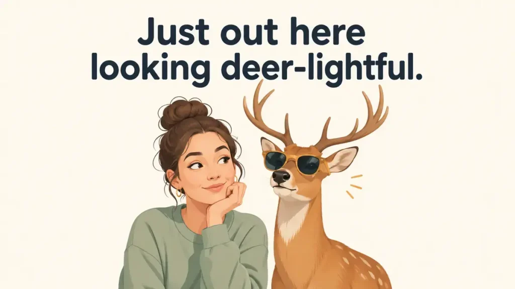Funny Deer Captions For Social Media