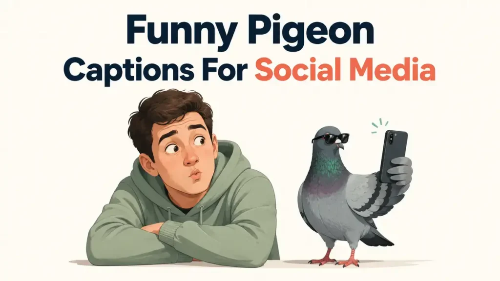 Funny Pigeon Captions For Social Media