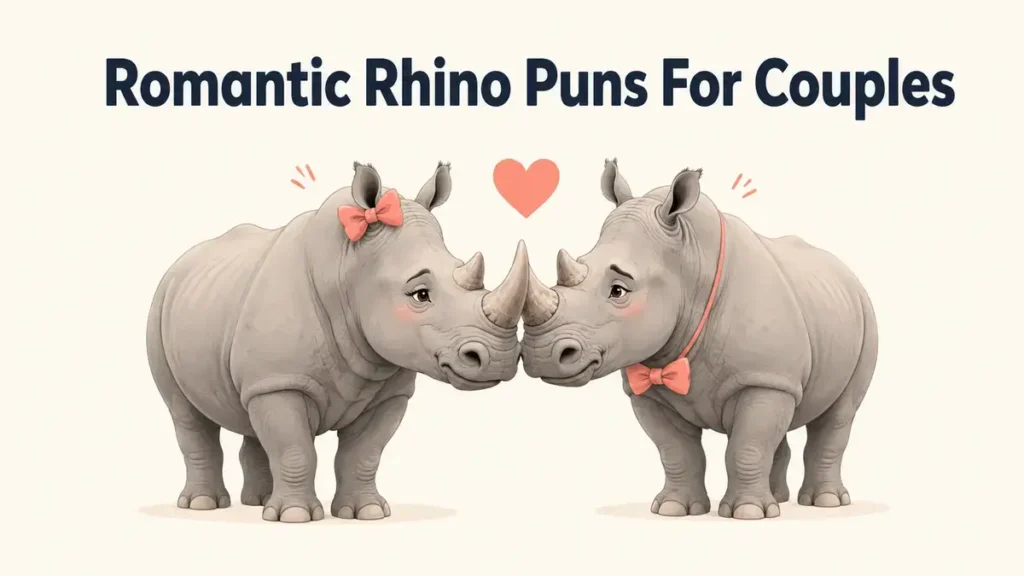 Romantic Rhino Puns For Couples
