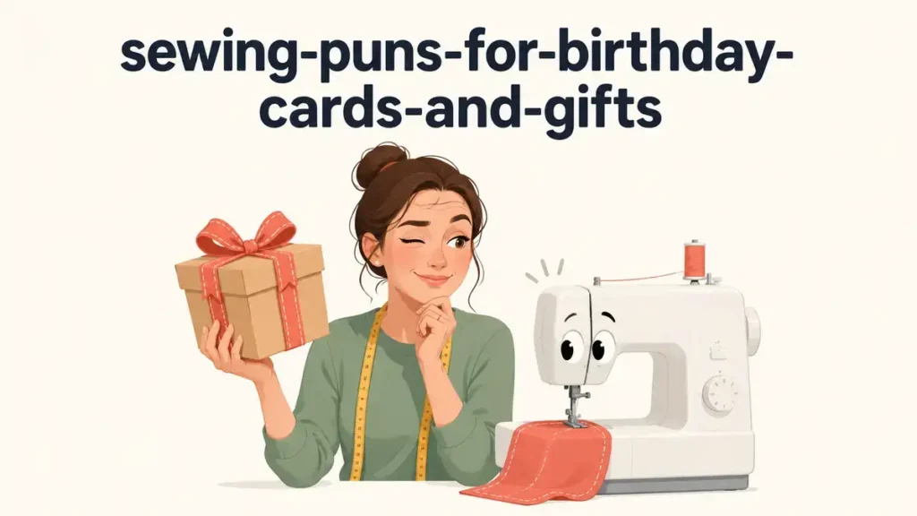 Sewing Puns For Birthday Cards And Gifts