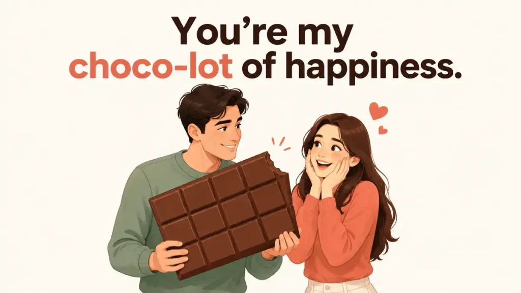 Chocolate Candy Puns And Sweet Romance Lines