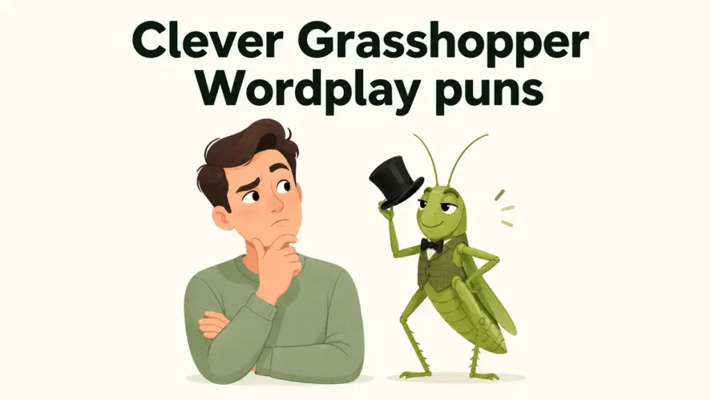 Clever Grasshopper Wordplay puns