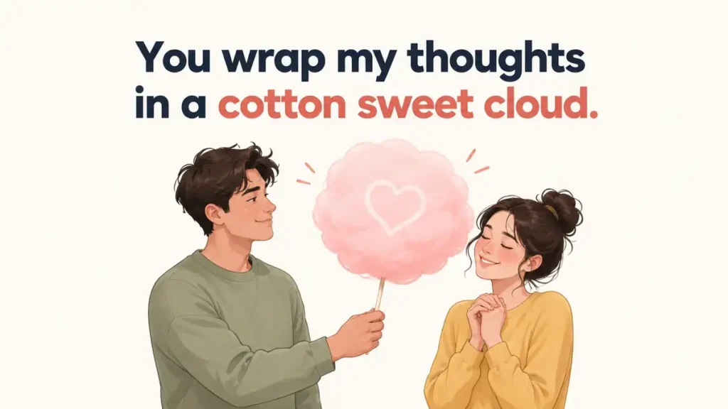 Cotton Candy Puns And Soft Romantic Lines