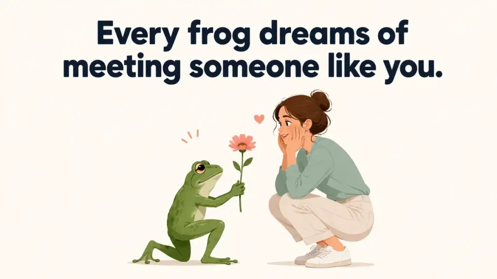 Flirty Frog Pick Up Lines