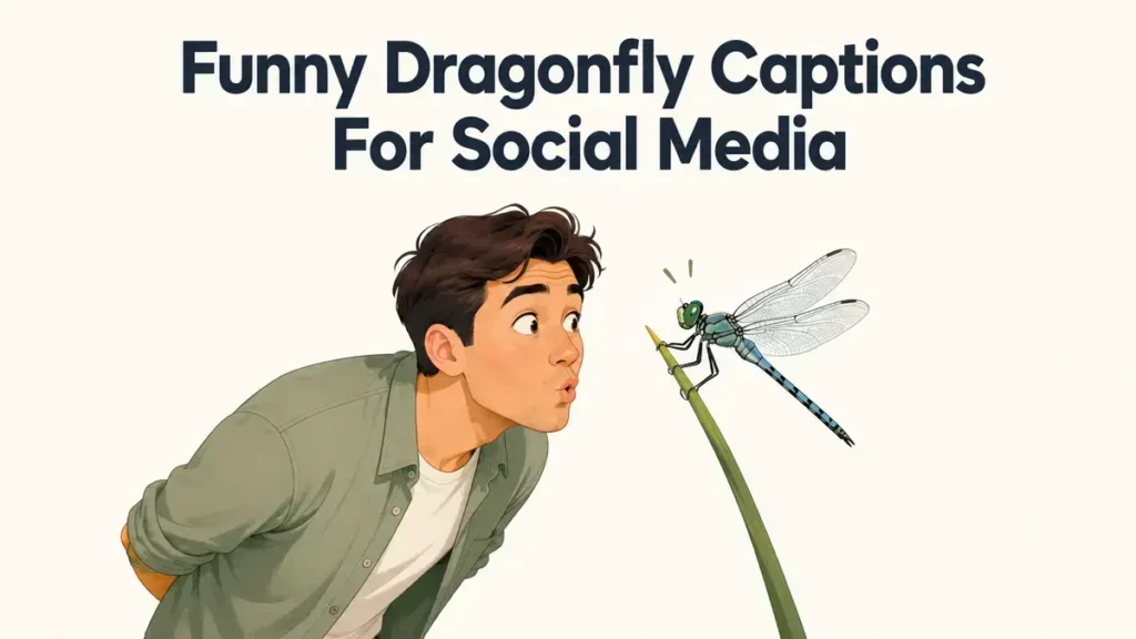 Funny Dragonfly Captions For Social Media