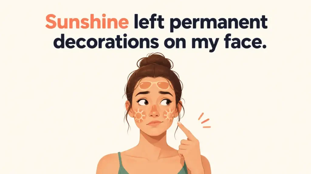 Funny Freckles Captions For Social Media