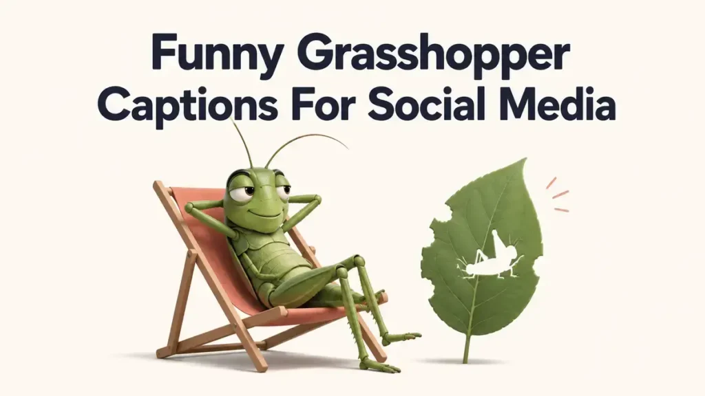 Funny Grasshopper Captions For Social Media