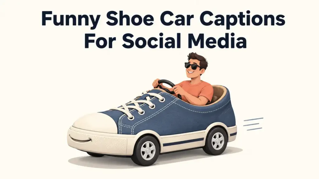 Funny Shoe Car Captions For Social Media