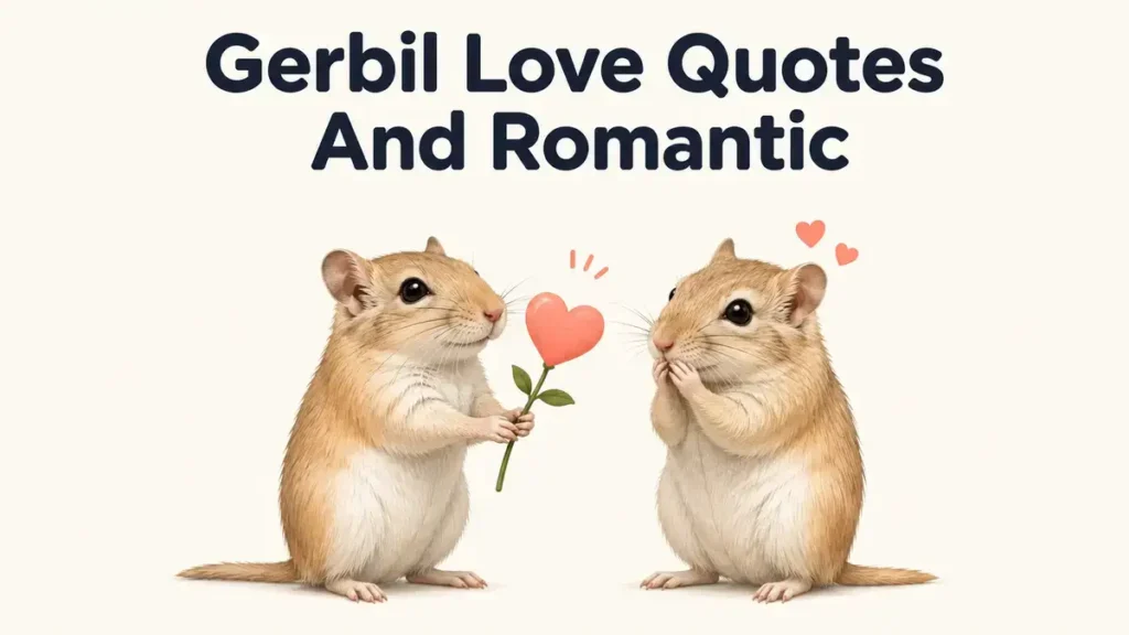 Gerbil Love Quotes And Romantic Sayings