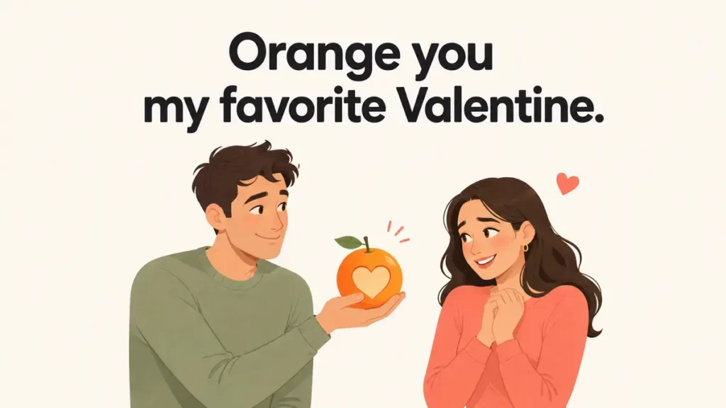 Orange Valentine Puns