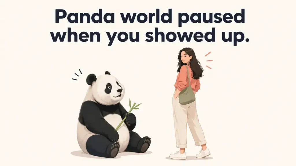 Romantic Panda Pick Up Lines