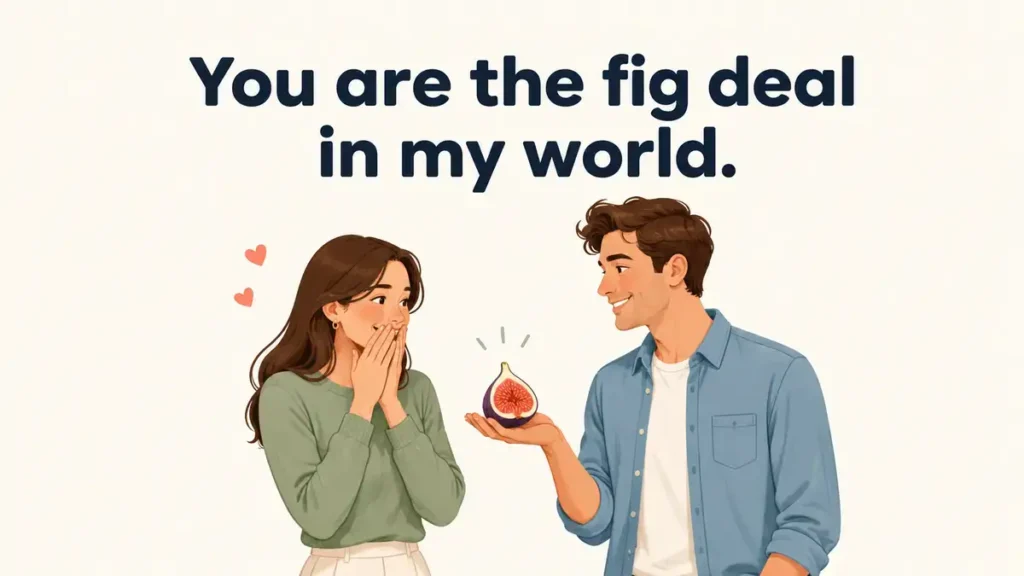 Sweet Fig Puns And Romantic