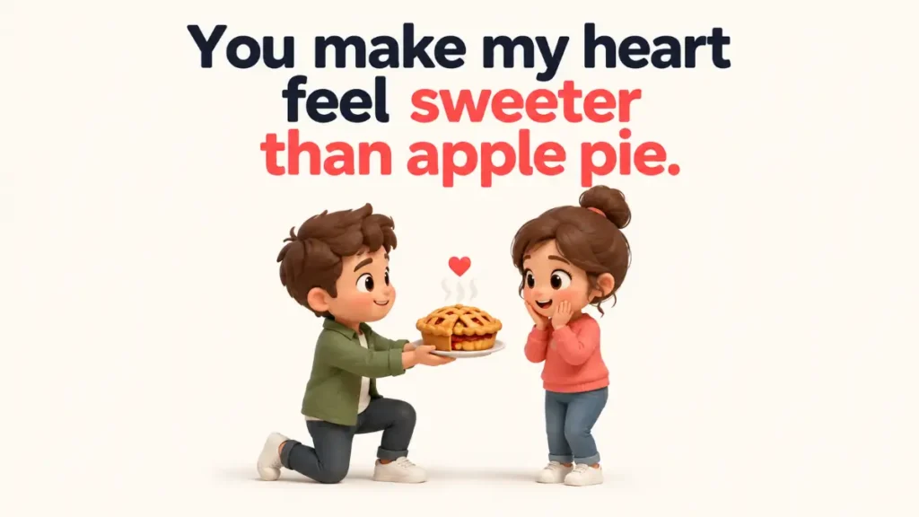 Apple Puns For Romantic Texts And Captions.