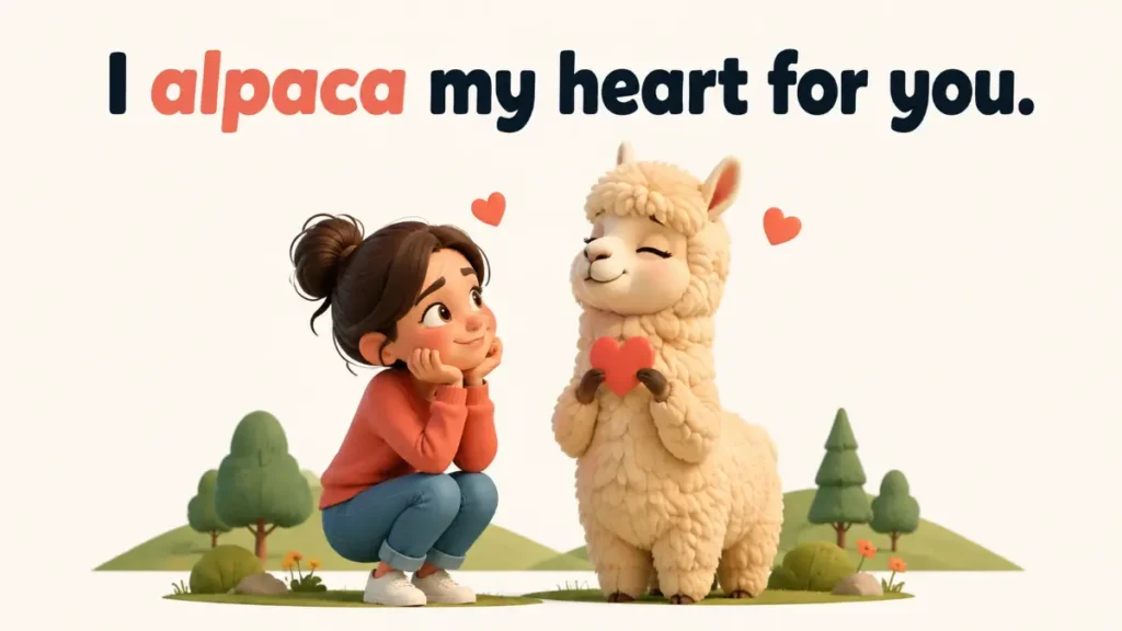 Romantic Alpaca Puns For Your Crush