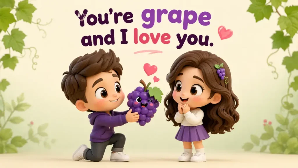 Short Grape Puns For Valentine’s Day