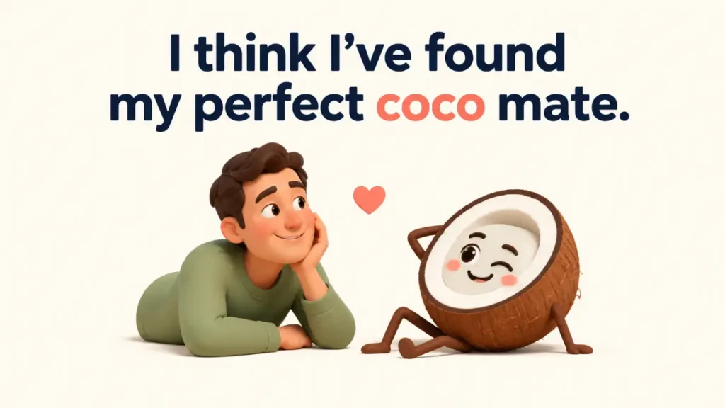 Romantic Coconut Puns For Your Crush