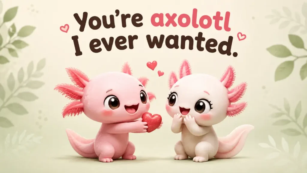 Axoloti Puns For A Sweet Crush