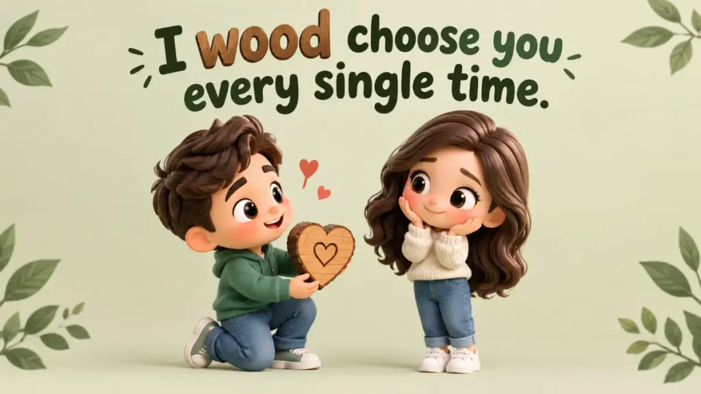 Romantic Wood Puns For Your Crush