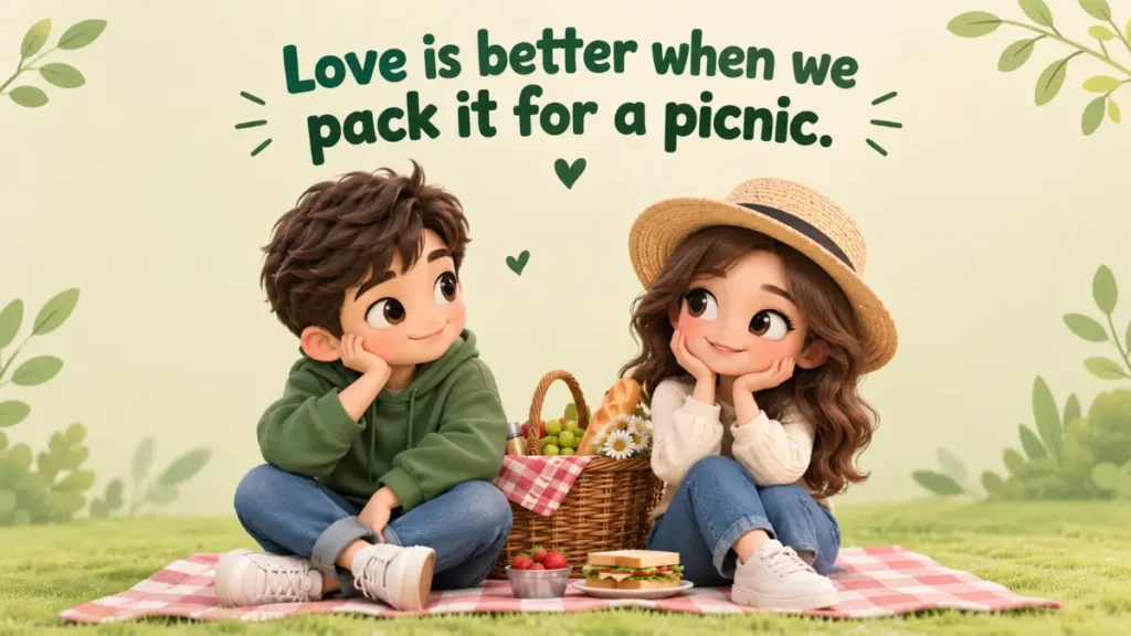 Romantic Picnic Puns For Captions