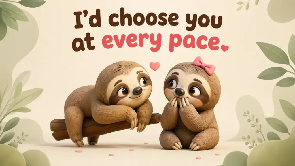 Sloth Puns For Long Term Love
