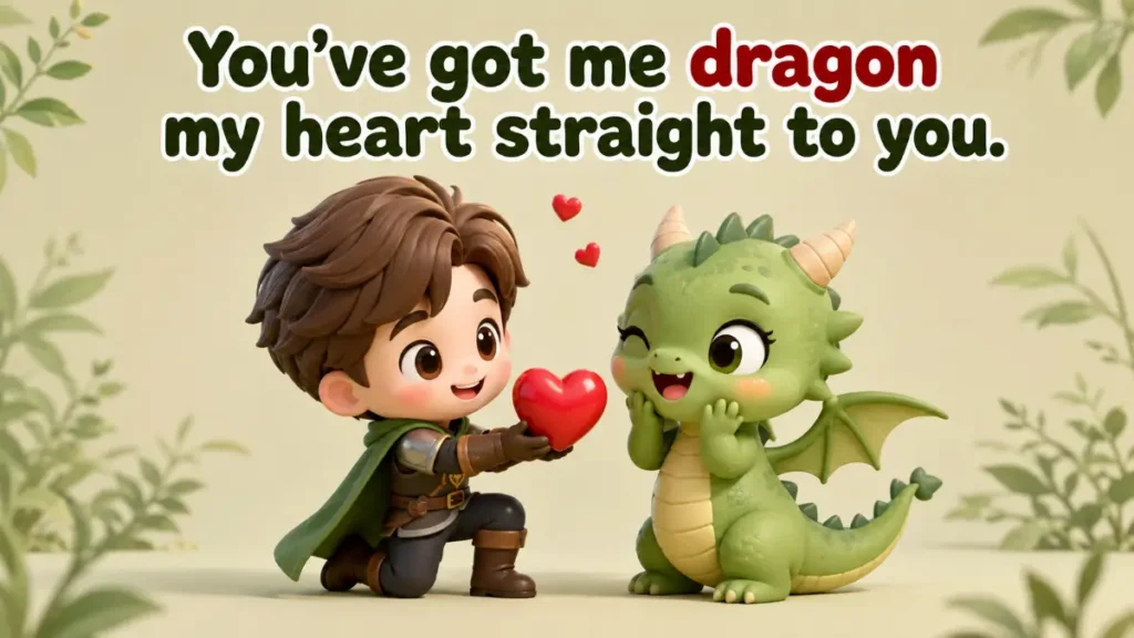 Romantic Dragon Puns For Your Crush