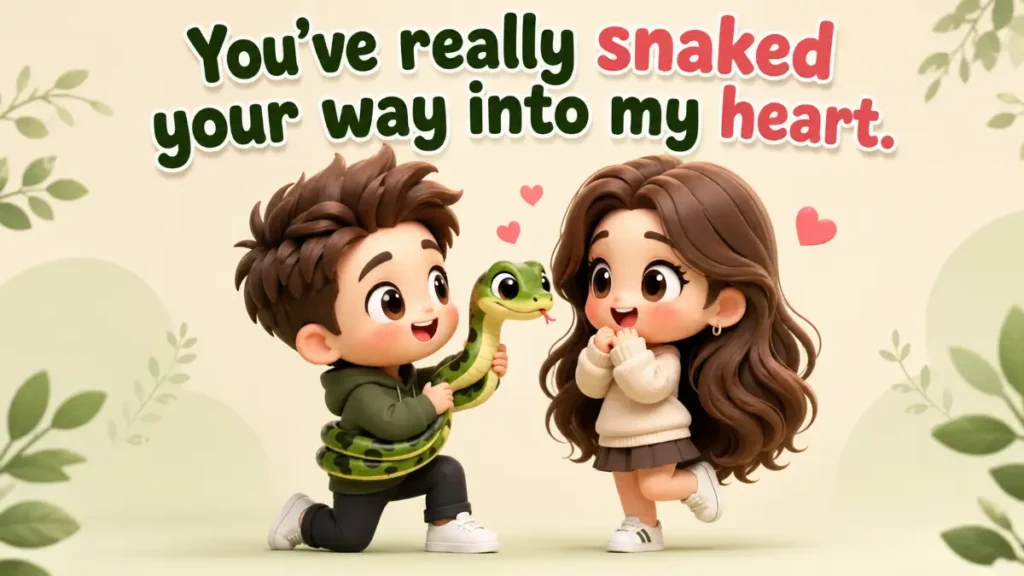 Romantic Snake Puns For Your Crush