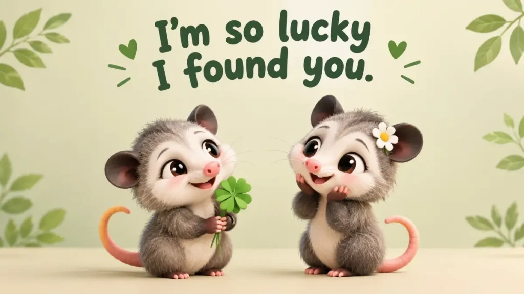 Possum Puns For Cute Love Notes