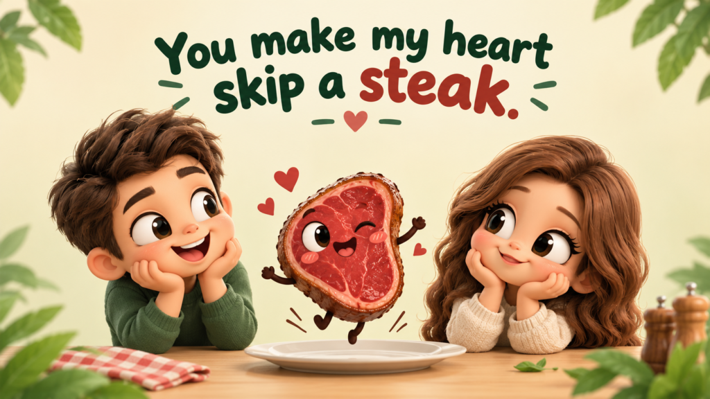 Romantic Steak Puns for Date Night